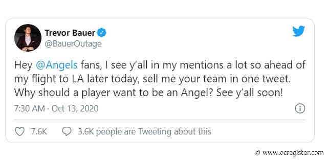 Angels fans take their shot at luring Trevor Bauer