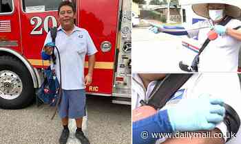 Hero mailman in California uses his BELT to save man in chainsaw accident from bleeding to death