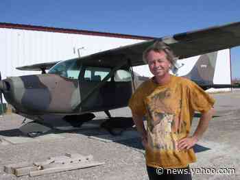 A man who lives alone in an airplane hangar in a Utah ghost town has found the ultimate escape