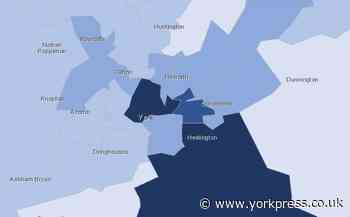 Covid map shows how many cases in each area of York recently