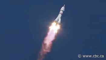 Russian-U.S. crew launches on fast track to the space station