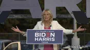 Jill Biden speaks to Houston voters during early voting rally in Texas - KTRK-TV