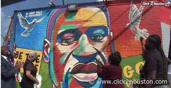PHOTOS: George Floyd mural unveiled in Houston - KPRC Click2Houston