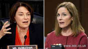 Amy Coney Barrett dodges Klobuchar question on voter intimidation law