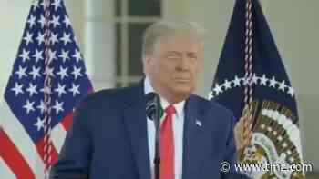 President Trump's Voice Sounds Terrible During White House Speech