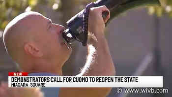 Demonstrators call for CUOMO to reopen the state