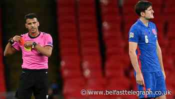 Harry Maguire’s nightmare season continues with red card for England