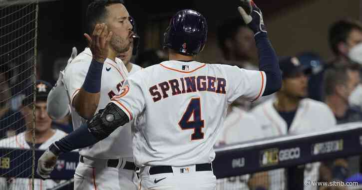 Springer, Altuve homer to keep Astros alive in ALCS