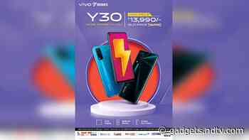 Vivo Y30 Price in India Cut by Rs. 1,000, Now Retailing at Rs. 13,990