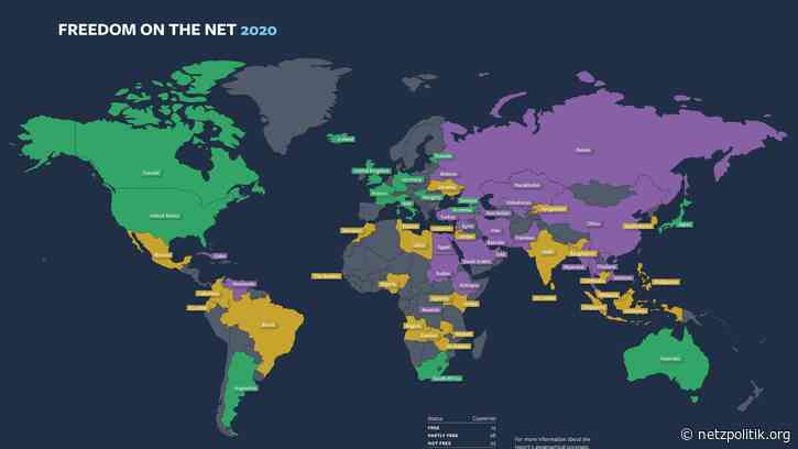 Freedom of the Net Report 2020: Corona gefährdet Internetfreiheit