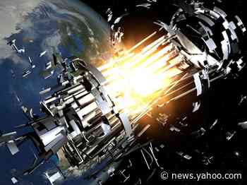 A dead Soviet satellite and a discarded Chinese rocket body could collide in space Thursday night, exploding into thousands of bits of dangerous debris