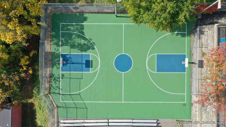 Granville Park Basketball Court Gets New Playing Surface