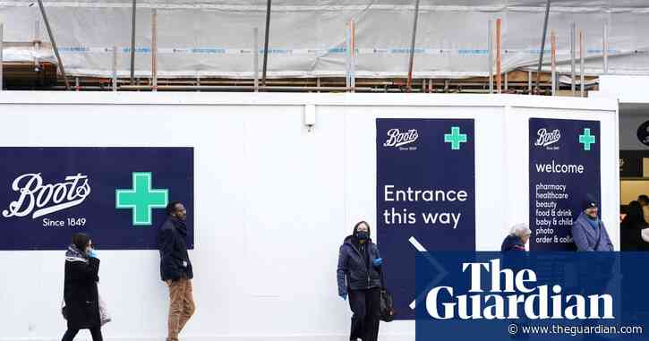 Boots chain reports 30% sales drop at retail sites in UK