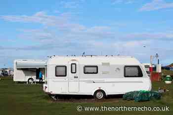 Burglars steal four caravans and damage a fifth