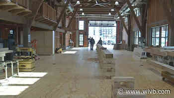 Longshed building at Canalside has been completed