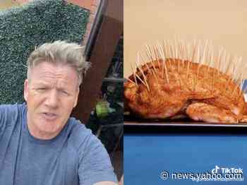 Gordon Ramsay roasted a TikTok chef who covered their chicken in toothpicks and &#39;turned it into a hedgehog&#39;