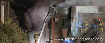 [PHOTOS] Deuxième incendie suspect  en deux semaines à Limoilou