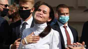 Foreign Minister Champagne meets Belarus's exiled opposition leader in Lithuania