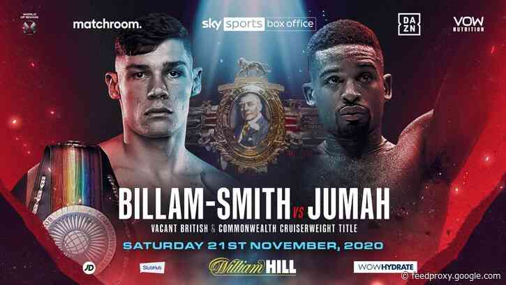 Chris Billam-Smith vs. Deion Jumah on November 21