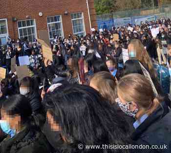 Student protest in Cheam after racist Snapchat incident