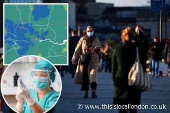 Map shows coronavirus hotspots in London