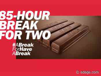Kit Kat gives its global slogan a 10-day break in celebration of 85 years