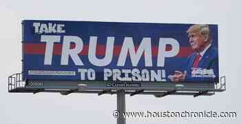 Trump billboard in Houston goes viral after being vandalized - Houston Chronicle