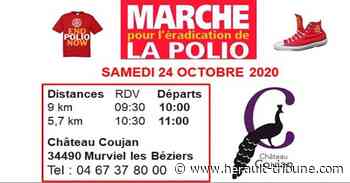 MURVIEL-LES-BEZIERS - Marche pour l'éradication de la Polio le 24 octobre avec le Rotary Club Béziers Doyen - Hérault-Tribune