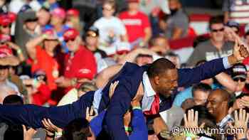 Georgia State Rep. Vernon Jones Crowd-Surfs During Trump Rally