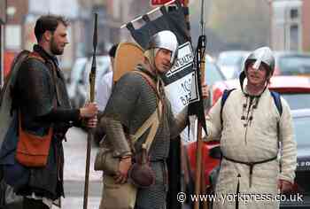 'Saxon warrior' completes epic 300 mile walk - in full armour