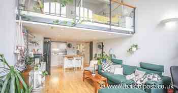 The quirky Bristol flat for sale which has a floating bedroom
