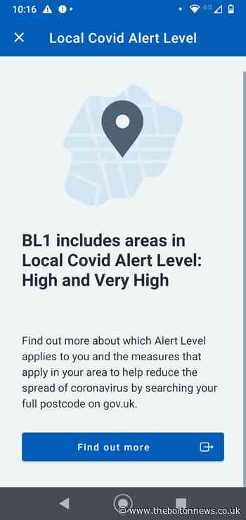 Residents left confused after coronavirus alert level raised on Test and Trace app