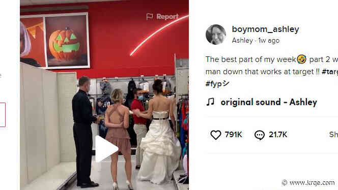 Bride in a gown ambushes fiancé at Target with pastor, bridesmaid and demands to get married on the spot