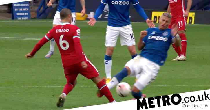 Richarlison deletes tweet about Thiago tackle after Liverpool’s draw with Everton