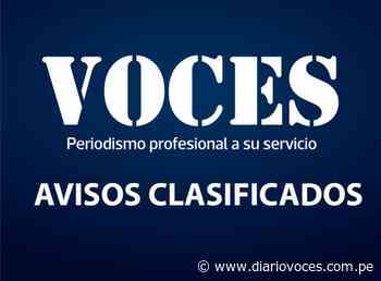 Avisos Clasificados: Sucesiones Intestadas Alejandro Zarria Reynoso Notario de Saposoa - Diario Voces