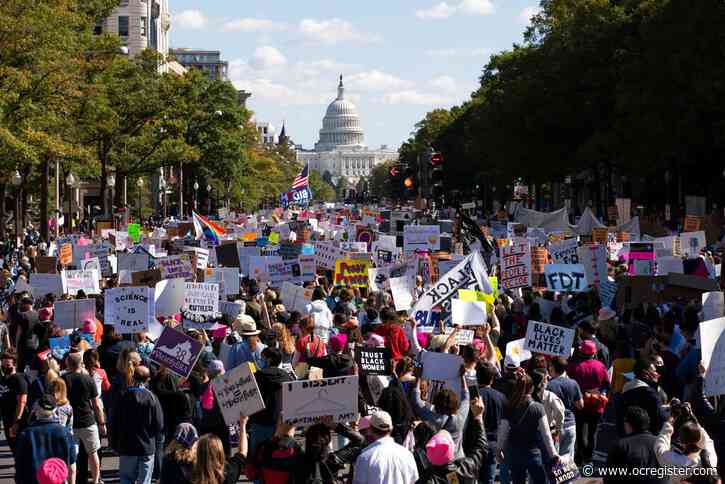 Women urged to vote for change at marches and rallies across US