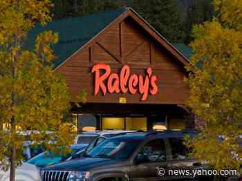 A man was found living in the rafters of a Nevada supermarket after his foot fell through the ceiling