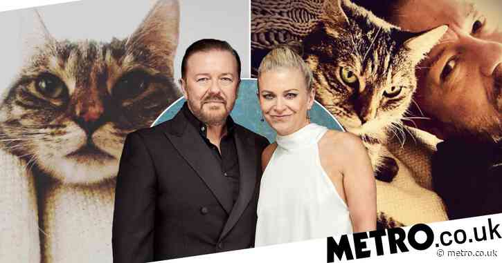 Ricky Gervais and Jane Fallon’s love for their new cat is the adorable content we needed this week