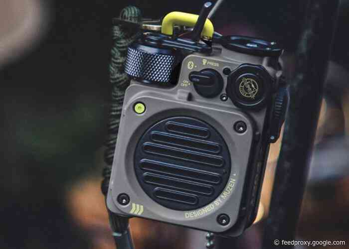 Retro Bluetooth speaker designed for outdoor adventure