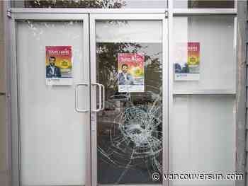B.C. Election 2020: Liberal candidate has Surrey campaign office vandalized
