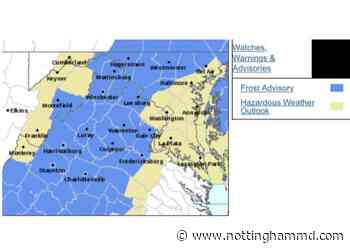 Frost Advisory issued for portions of Baltimore County - nottinghammd.com