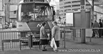 All aboard at Haymarket bus station in 1995 - and how it looks today