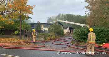 Derelict social club badly damaged in early morning blaze