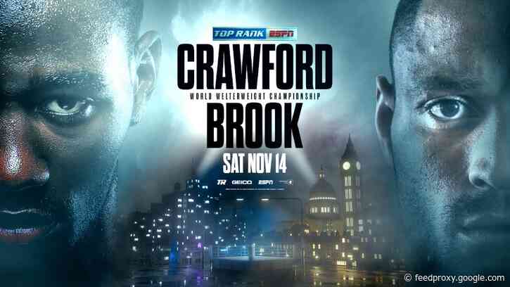 Bud Crawford vs Kell Brook OFFICIAL for Nov 14, LIVE on ESPN