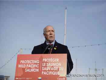 Horgan promises to double funding for B.C. Salmon Restoration and Innovation Fund