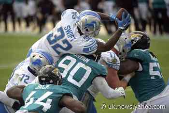 Stafford, Swift, Lions protect big lead, pound Jaguars 34-16