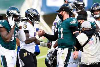 The Latest: Ravens Hold off Eagles for 30-28 Win