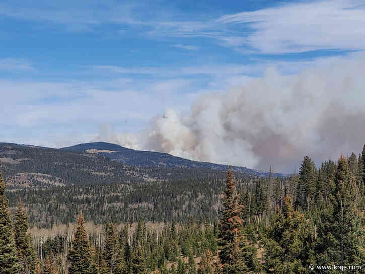 Fire crews on scene of wildfire south of Tijeras Albuquerque news
