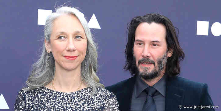 Keanu Reeves Gives Girlfriend Alexandra Grant A Sweet Kiss While Out in Berlin