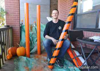 This Toronto plumber is selling candy chutes for Halloween to raise money for the Daily Bread Food Bank. The demand has been overwhelming - Toronto Star